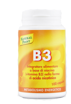 B3 Natural Point - Integratore per il metabolismo energetico - 100 capsule