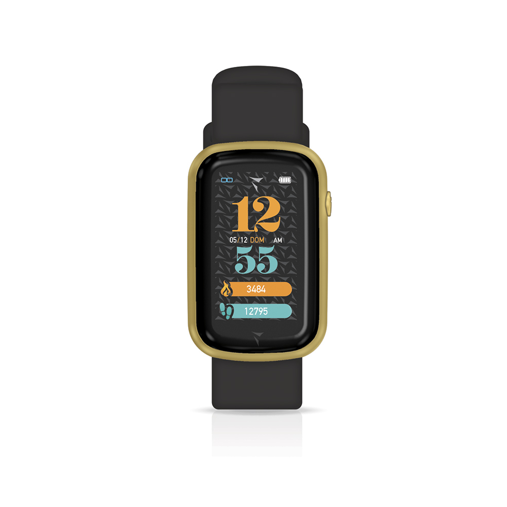 STEPS SMARTWATCH BLACK GOLD