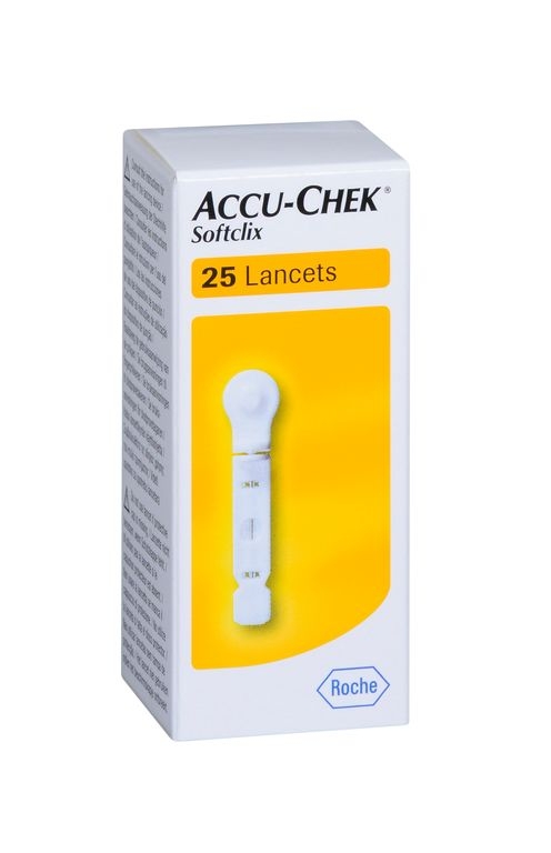 Accu-Chek Softclix - Lancette Pungidito - 25 Pezzi