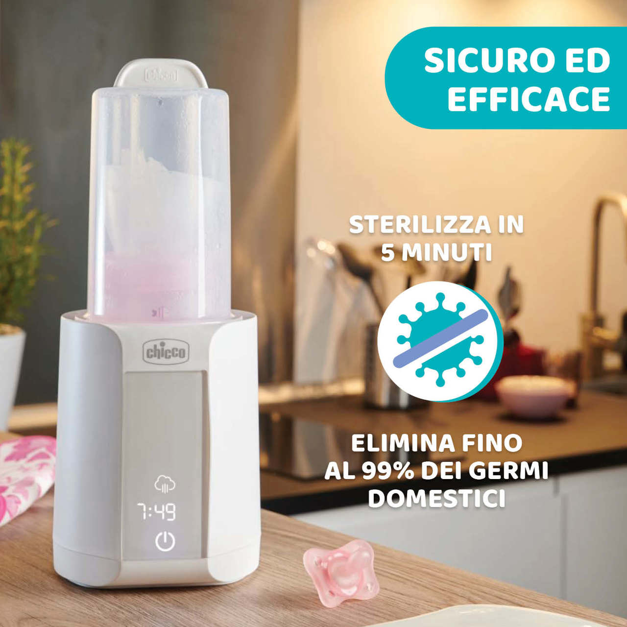 CHICCO - Scaldabiberon con Sterilizzatore