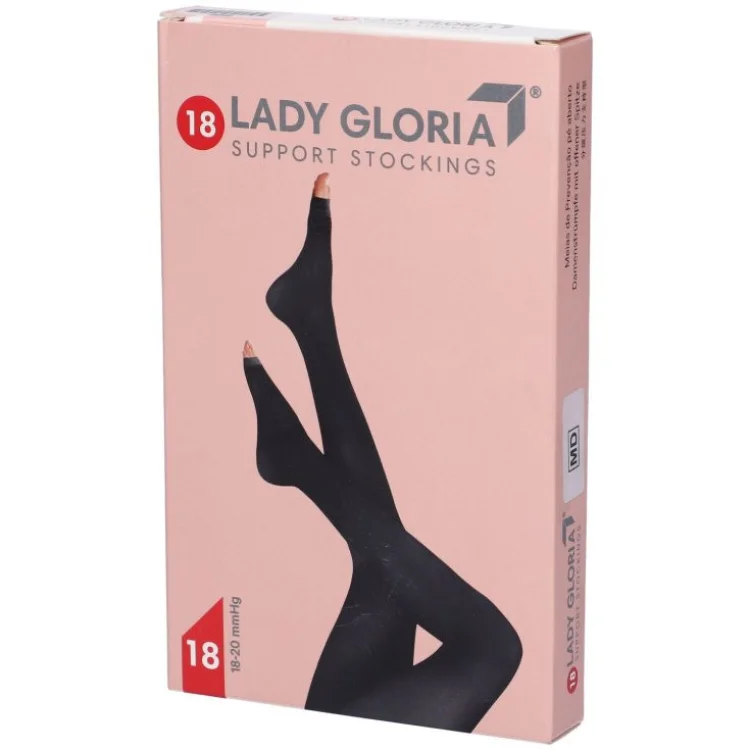 LADYGLORIA 18 AUTOREGGENTE PUNTA APERTA NERO 4