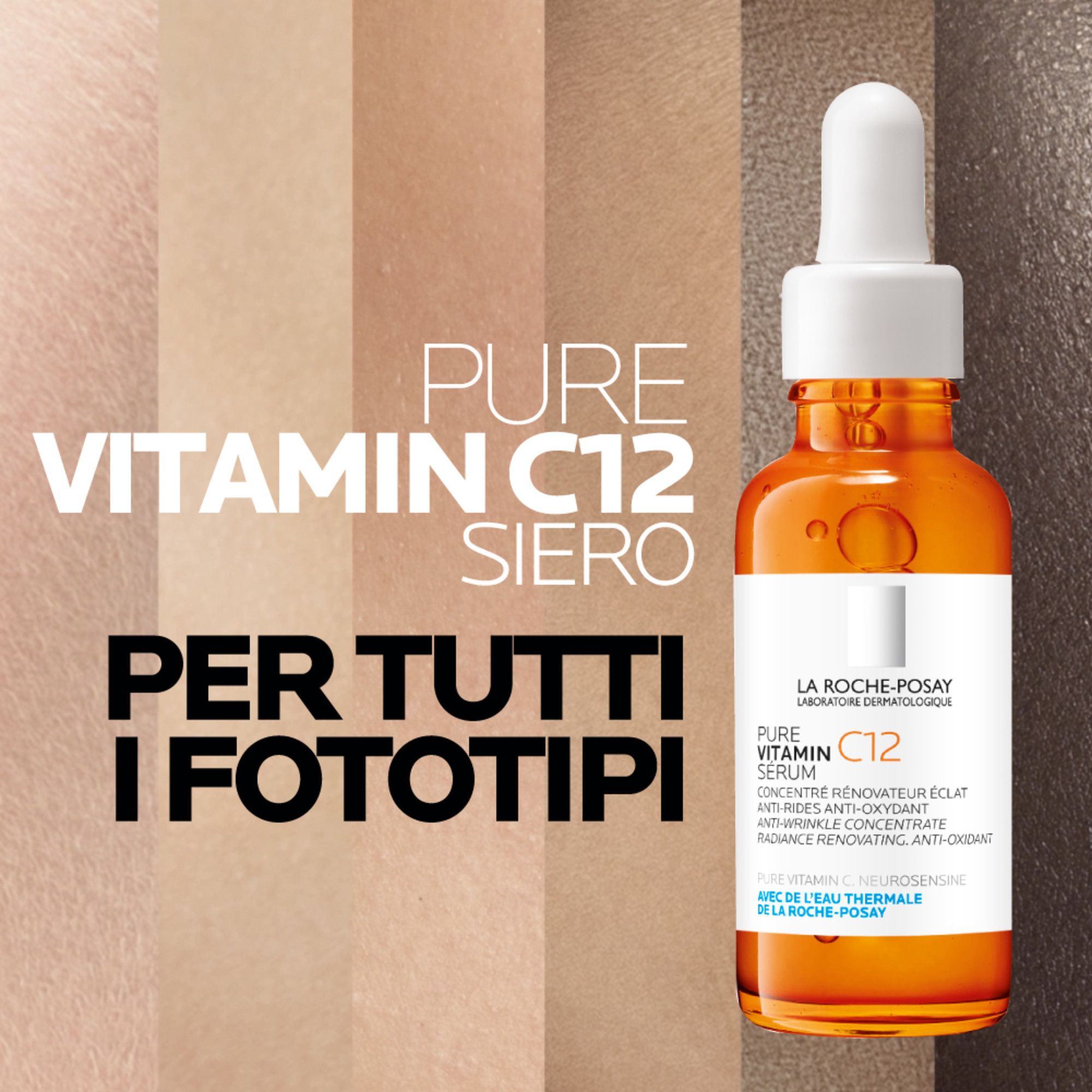 La Roche-Posay Pure Vitamin C12 Siero concentrato anti-rughe, anti-ossidante, illuminante 30 ml