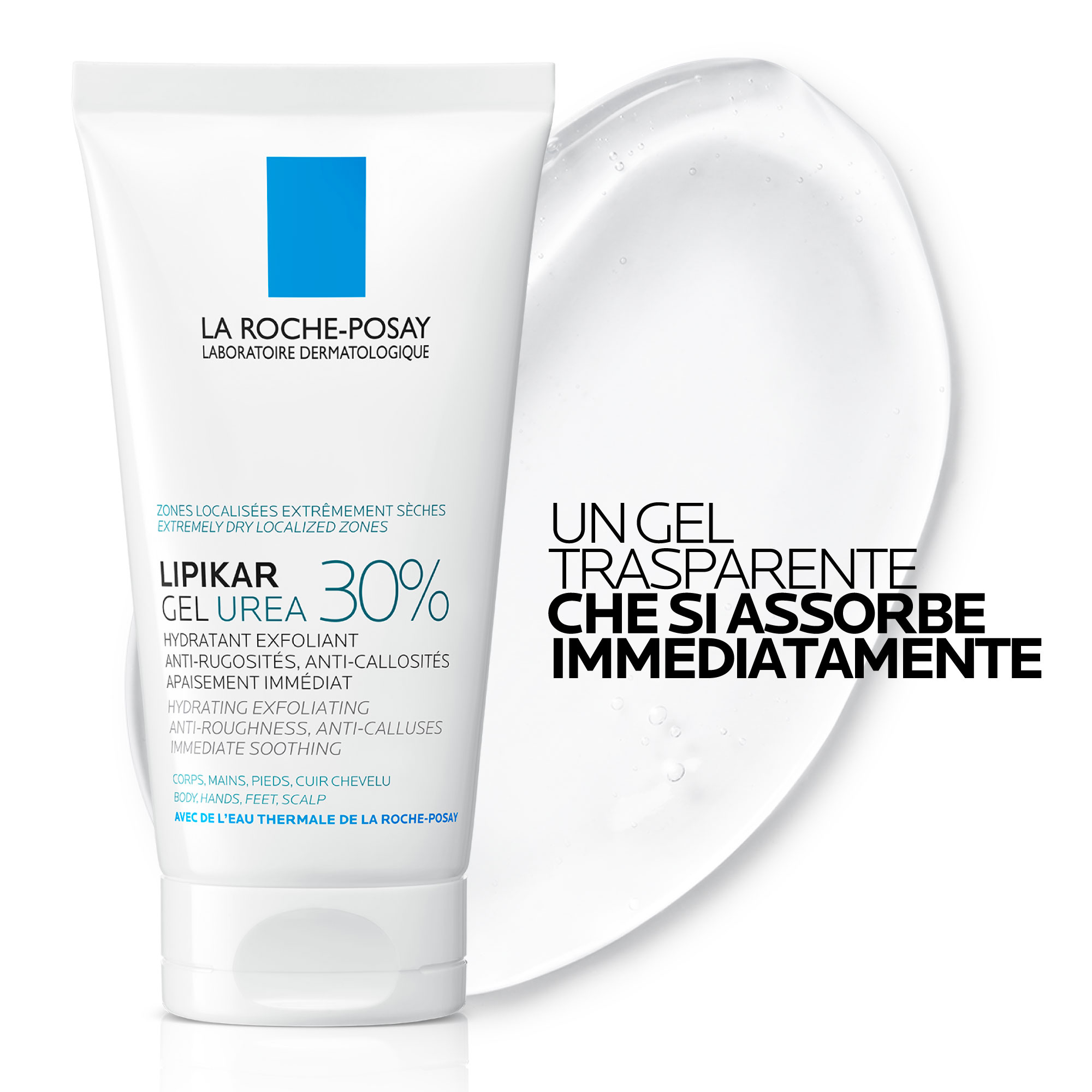 La Roche-Posay Lipikar Gel Urea 30% idratante esfoliante con Urea 30% e Niacinamide 50ml
