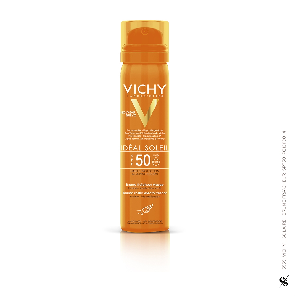 Vichy Idéal Soleil Spray Viso Invisibile SPF 50 - Protezione Molto Alta - 75 ml