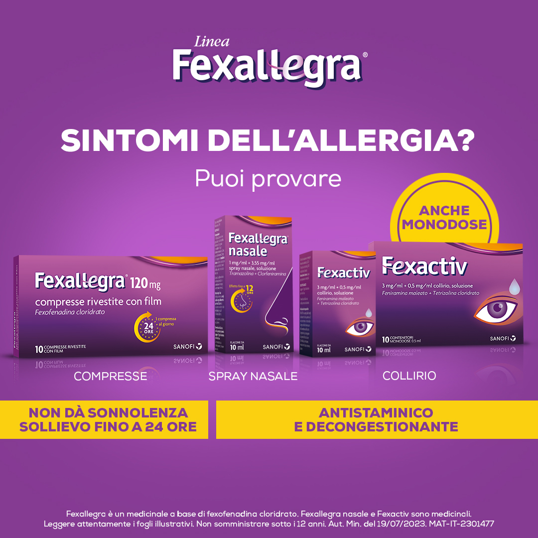 Fexallegra Nasale Spray 1 mg/ml+ 3,55 mg/ml Rinite Allergica 10 ml
