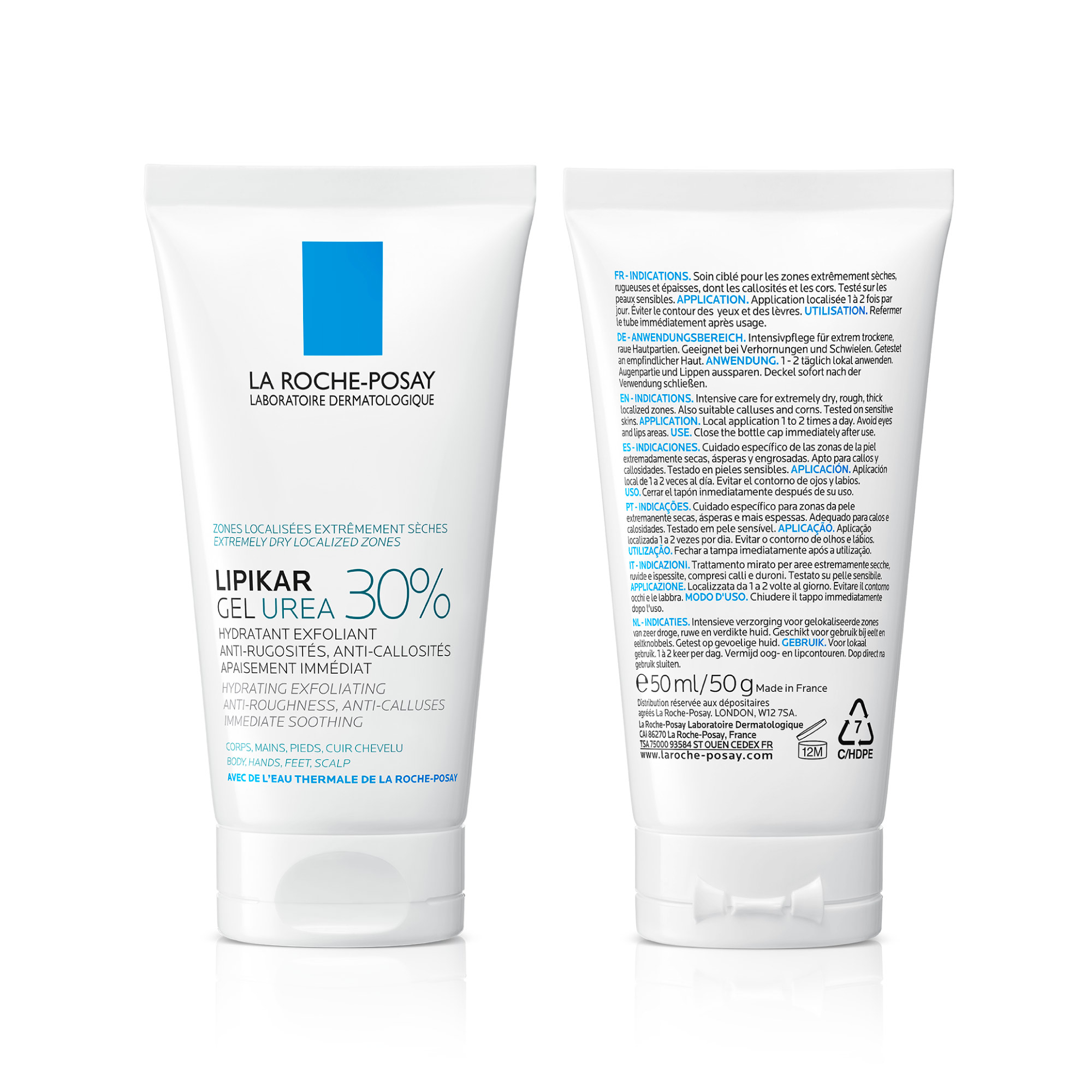 La Roche-Posay Lipikar Gel Urea 30% idratante esfoliante con Urea 30% e Niacinamide 50ml