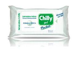 Chilly Pocket Gel Formula Fresca Salviette Intime 12 Pezzi