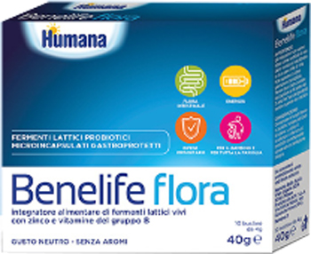 Humana Italia Benelife Flora Integratore Intestinale 10 Bustine 4 g