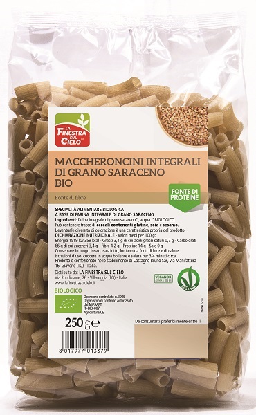 MACCHERONCINI INT DI GRANO SARACENO BIO 250 G