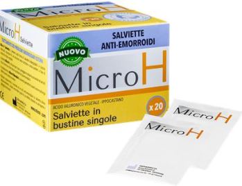 Micro H Salviette Lenitive Emorroidi 20 Pezzi