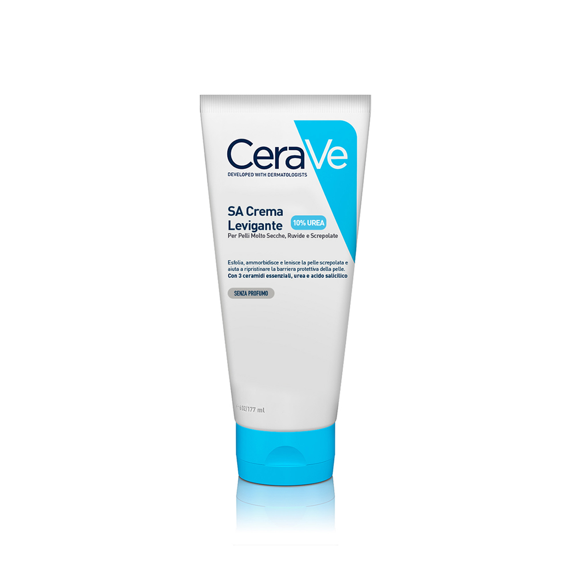 CeraVe SA SA Crema levigante 10% UREA per pelle molto secca, ruvida e screpolata 177 ml