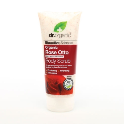 Dr. Organic Rose Otto Scrub Corpo Esfoliante 200 ml
