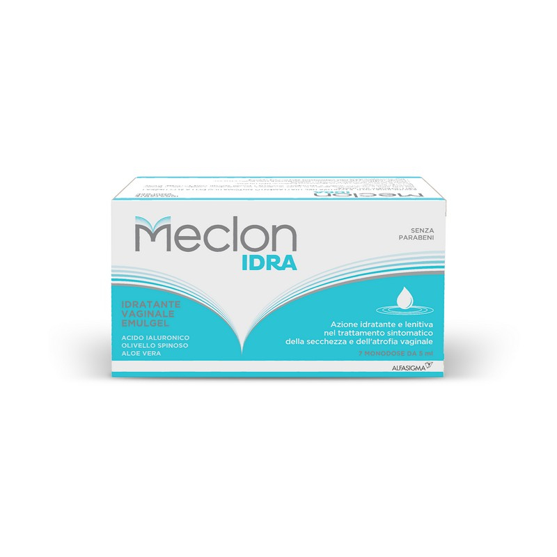 Meclon Idra, Trattamento Emulgel Lenitivo e Calmante che Può Essere Utilizzato dalle Donne che Soffrono di Vaginite Atrofica, 7 Applicatori Monodose