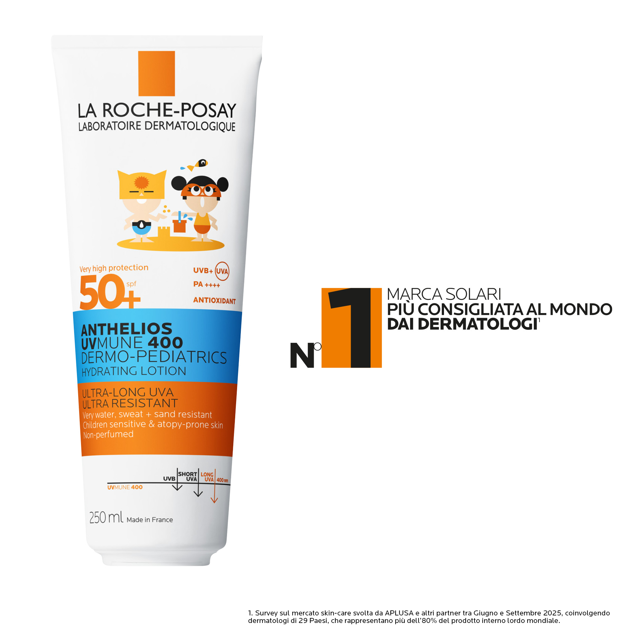 La Roche-Posay - Anthelios Uvmune 400 Dermo-Pediatrics Latte Idratante SPF50+ Bambini 250 ml
