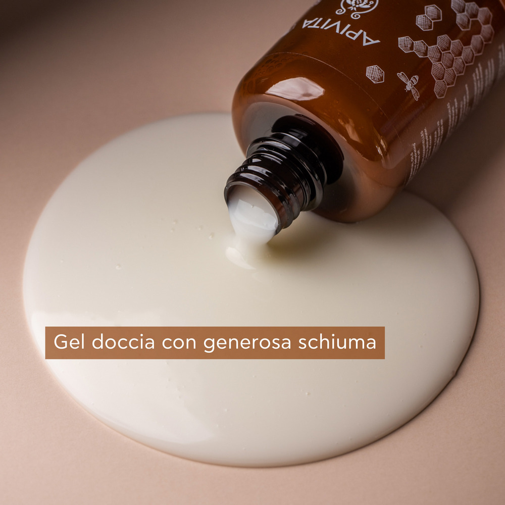 Apivita Royal Honey - Gel-Doccia Detergente Corpo Con Miele E Oli Essenziali Per Pelle Secca 250 ml