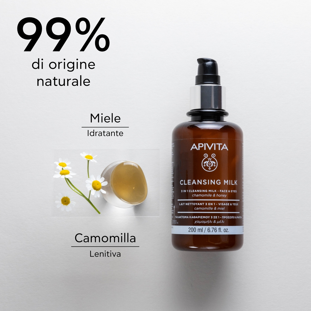 APIVITA Latte Detergente 3in1 – Viso & Occhi 200ML