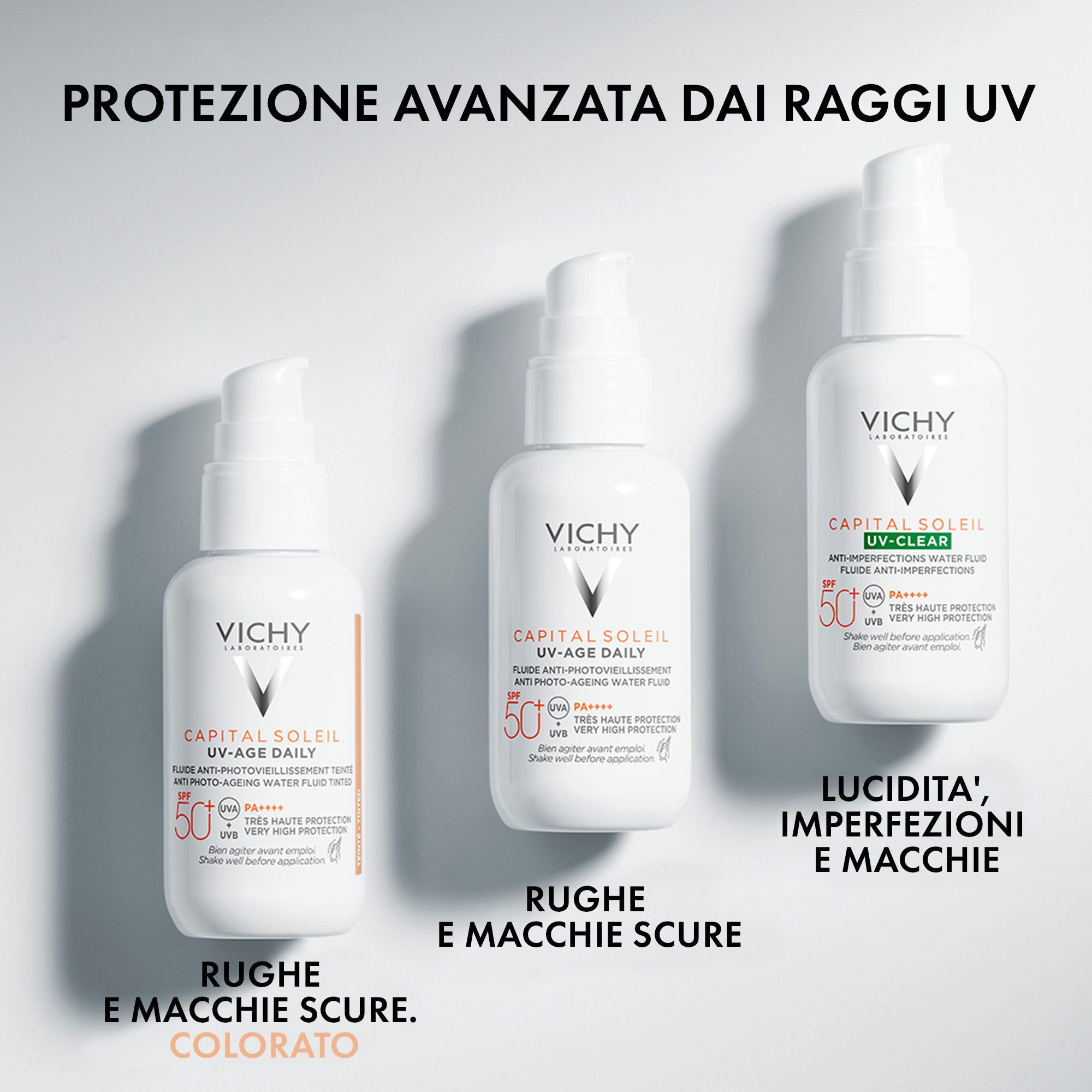 Vichy Capital Soleil UV-Age Daily SPF50+ Fluido Anti Fotoinvecchiamento Colorato 40 ml