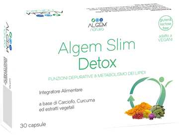 Algem Slim Detox Integratore Depurativo 30 Capsule