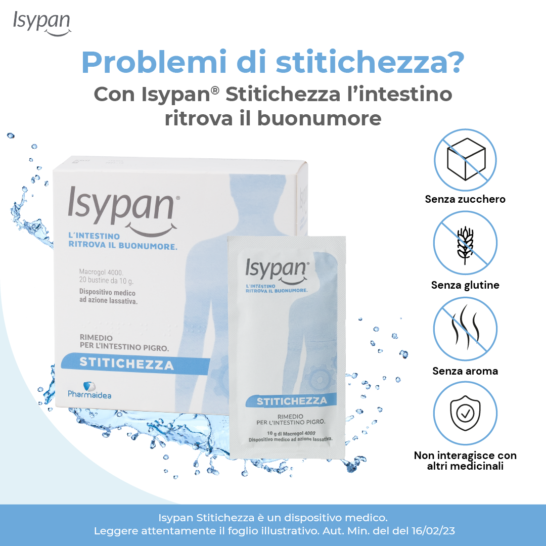 ISYPAN® STITICHEZZA MACROGOL 4000 20 BUSTINE
