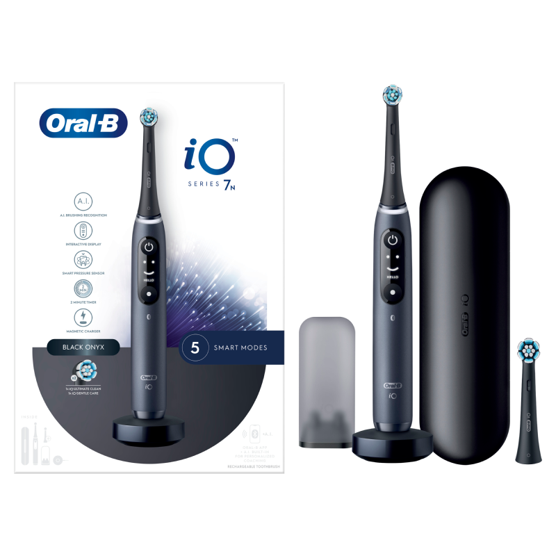 ORAL B iO™ SERIES 7 Black Edition - Spazzolino Elettrico + 2 Refill