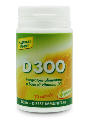 D300 Natural Point - Integratore per le ossa e per le difese immunitarie - 70 capsule