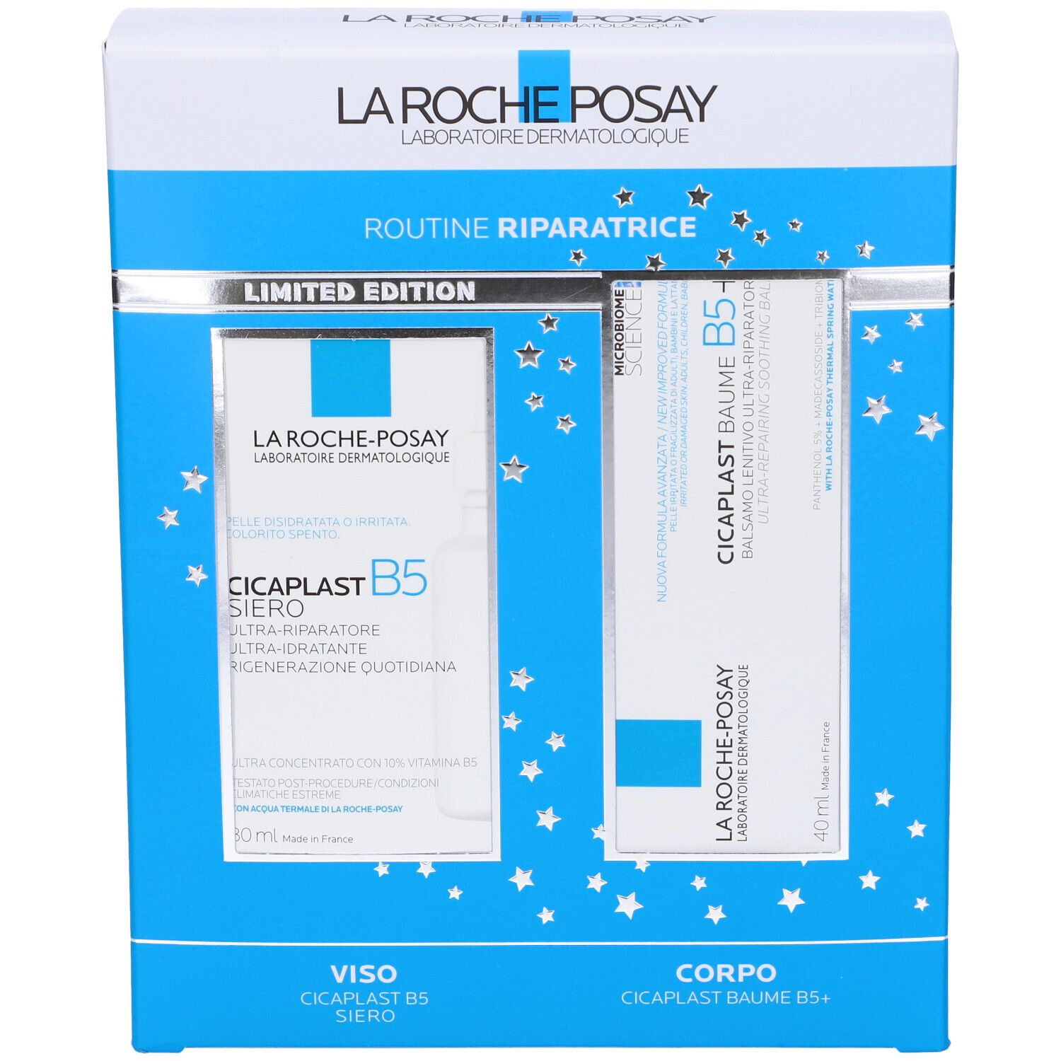 La Roche-Posay Cofanetto Limited Edition Routine Riparatrice con Cicaplast B5 Siero 30 ml + Cicaplast Baume B5+ 40 ml
