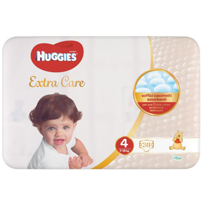 HUGGIES Extra Care 7/14Kg4 38pz