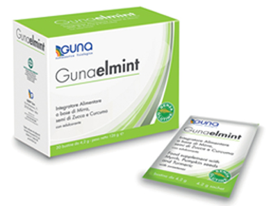 Gunaelmint - Integratore per l'equilibrio della flora intestinale - 30 bustine