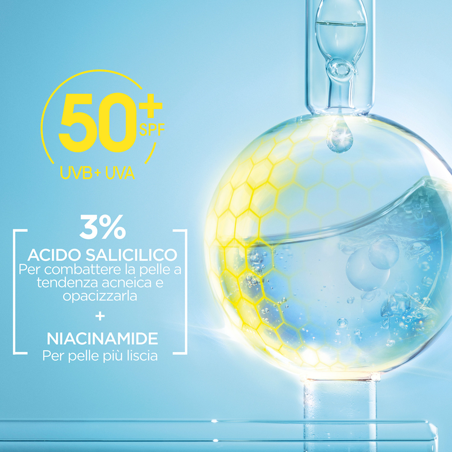 GARNIER FLUIDO ANTI UV BHA 50+