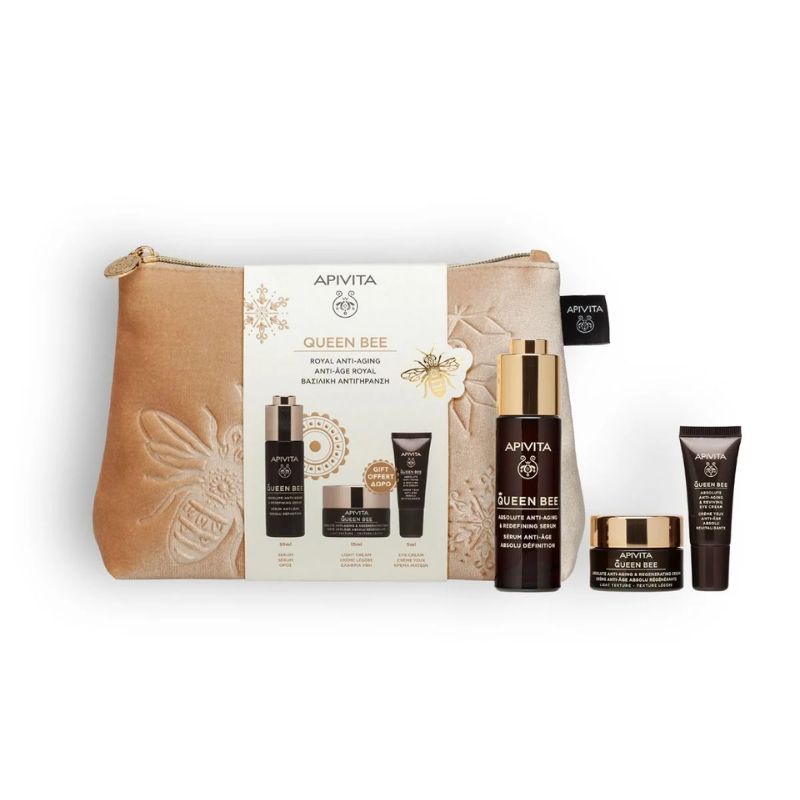 Apivita - Cofanetto Queen Bee - Siero Anti-Età 30 ml + Crema Anti-Età 15 ml + Crema Occhi Anti-Età 5 ml