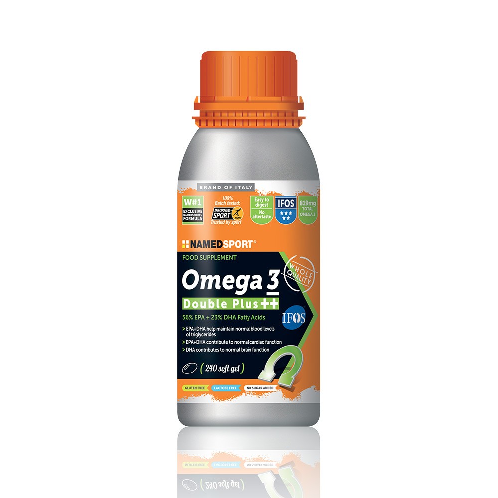 Named Sport Omega3 Double Plus Integratore di Acidi Grassi 240 Capsule