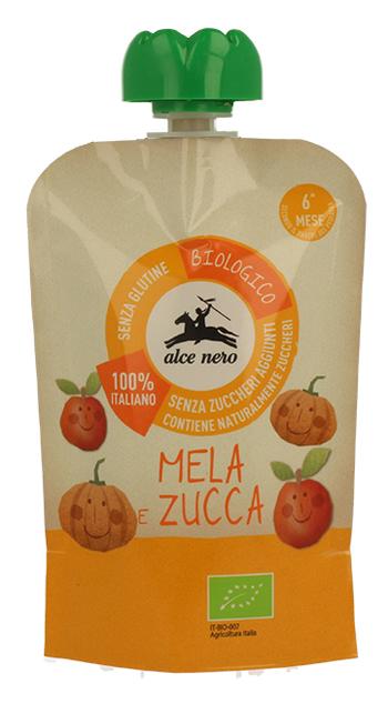 ALCE NERO PUREA MELA E ZUCCA 100GR