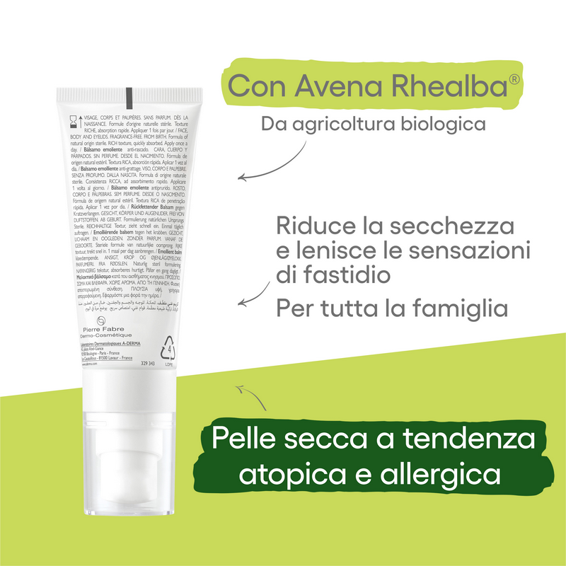 A-DERMA EXOMEGA ALLERGO Balsamo Emolliente 40mL