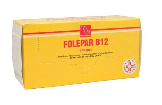 Folepar B12 Sciroppo Vitaminico 10 Flaconcini 12g