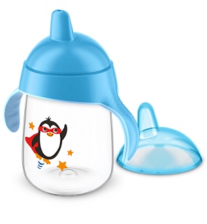 Avent Tazza Decorata Con Beccuccio Azzurro 340 ml