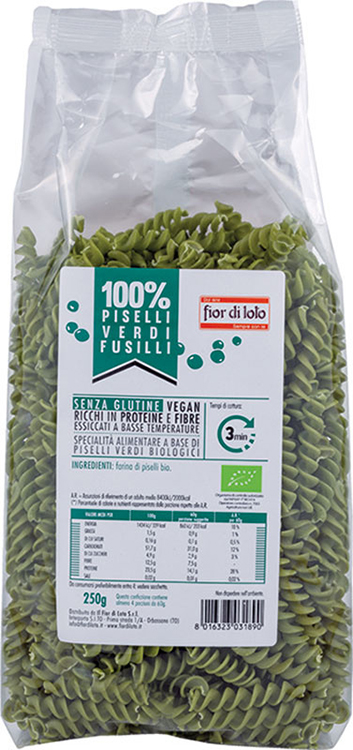 Fior Di Loto Fusilli Di Piselli Senza Glutine Bio 250 g