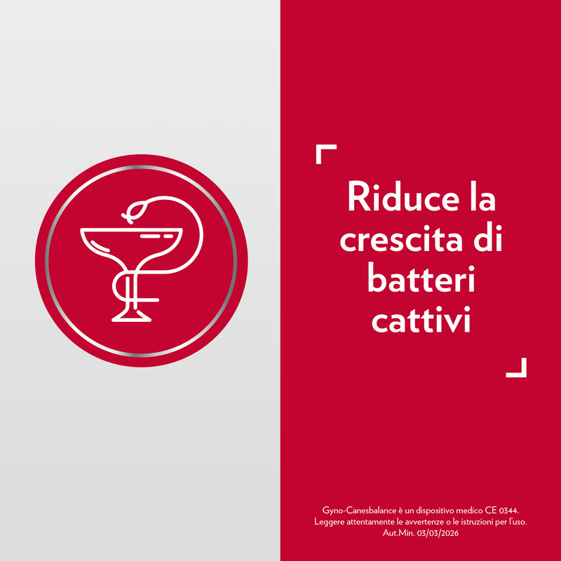 Gyno-Canesbalance, Gel Vaginale, in caso di Vaginosi Batterica, Infezioni Vaginali, 7 Flaconcini Applicatori Monouso