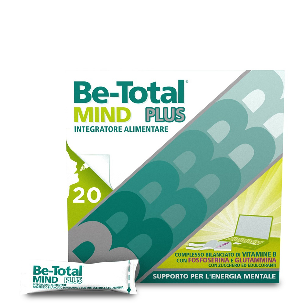 Be-Total Mind Plus Integratore Alimentare Vitamina B Fosfoserina Glutammina Stanchezza Mentale 20Bst