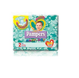 Pampers Baby Dry Mini Pannolini Taglia 2 (3-6 Kg) 24 Pezzi