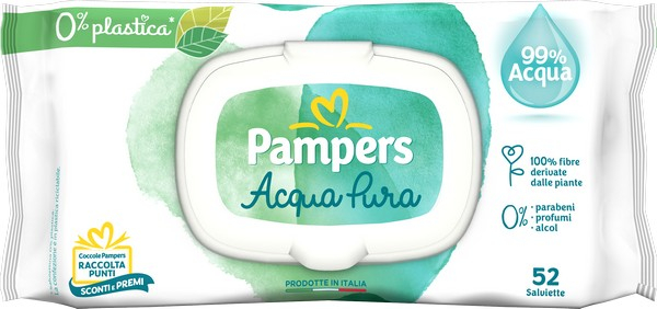 PAMPERS Salviettine Acqua Pura 52 