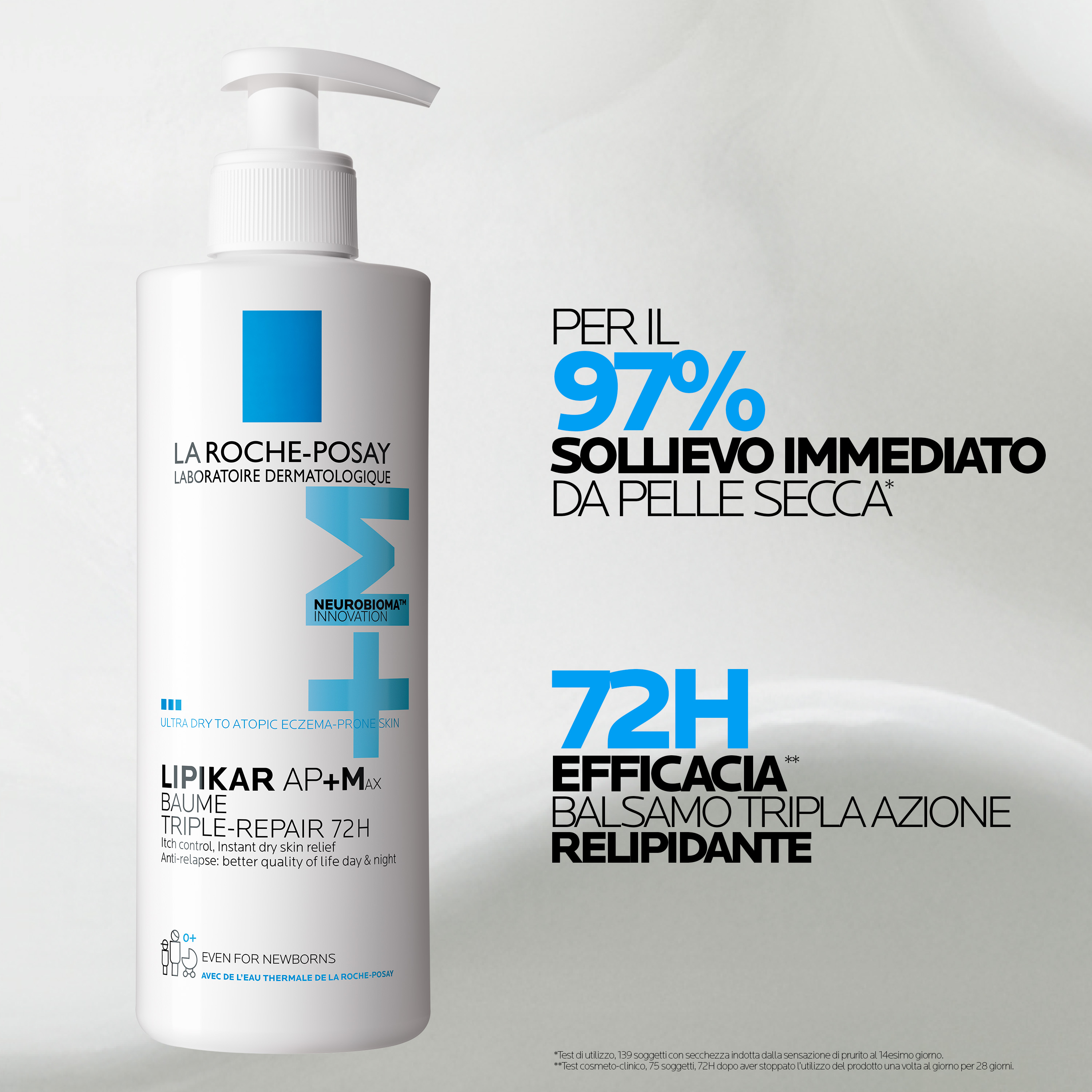 La Roche-Posay Lipikar Baume AP+MAX - Balsamo Relipidante Per Pelle Secca 400 ml