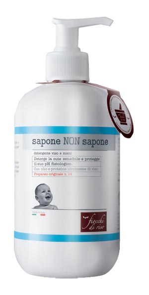 Fiocchi di Riso Sapone non sapone Delicato Detergente viso e mani 400ml