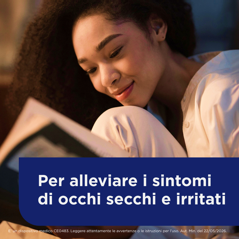 Bepanthenol Collirio 20 Fiale Da 0,5 ml - Trattamento Idratante Per Occhi Secchi
