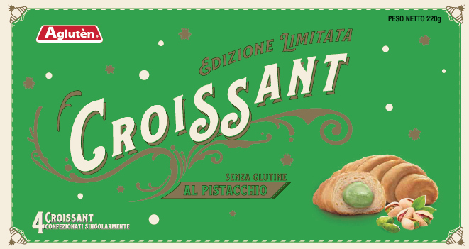 AGLUTEN Croissant Pistacchio 220g