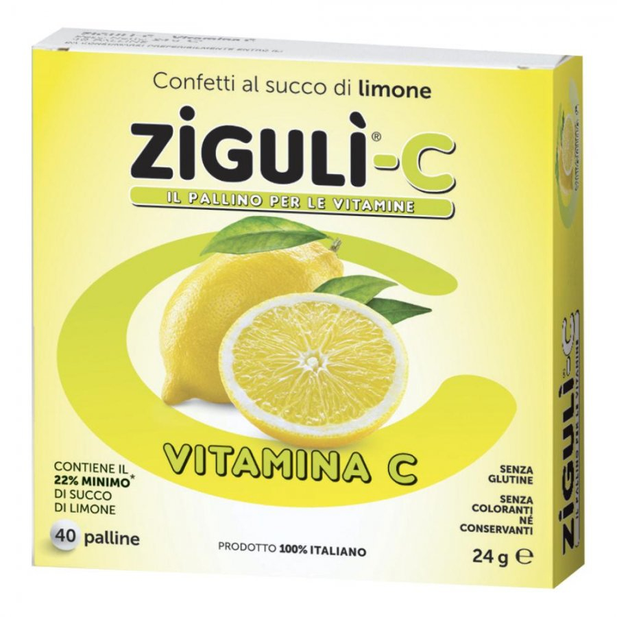 Ziguli C Integratore Di Vitamina-C  Gusto Limone 24 g