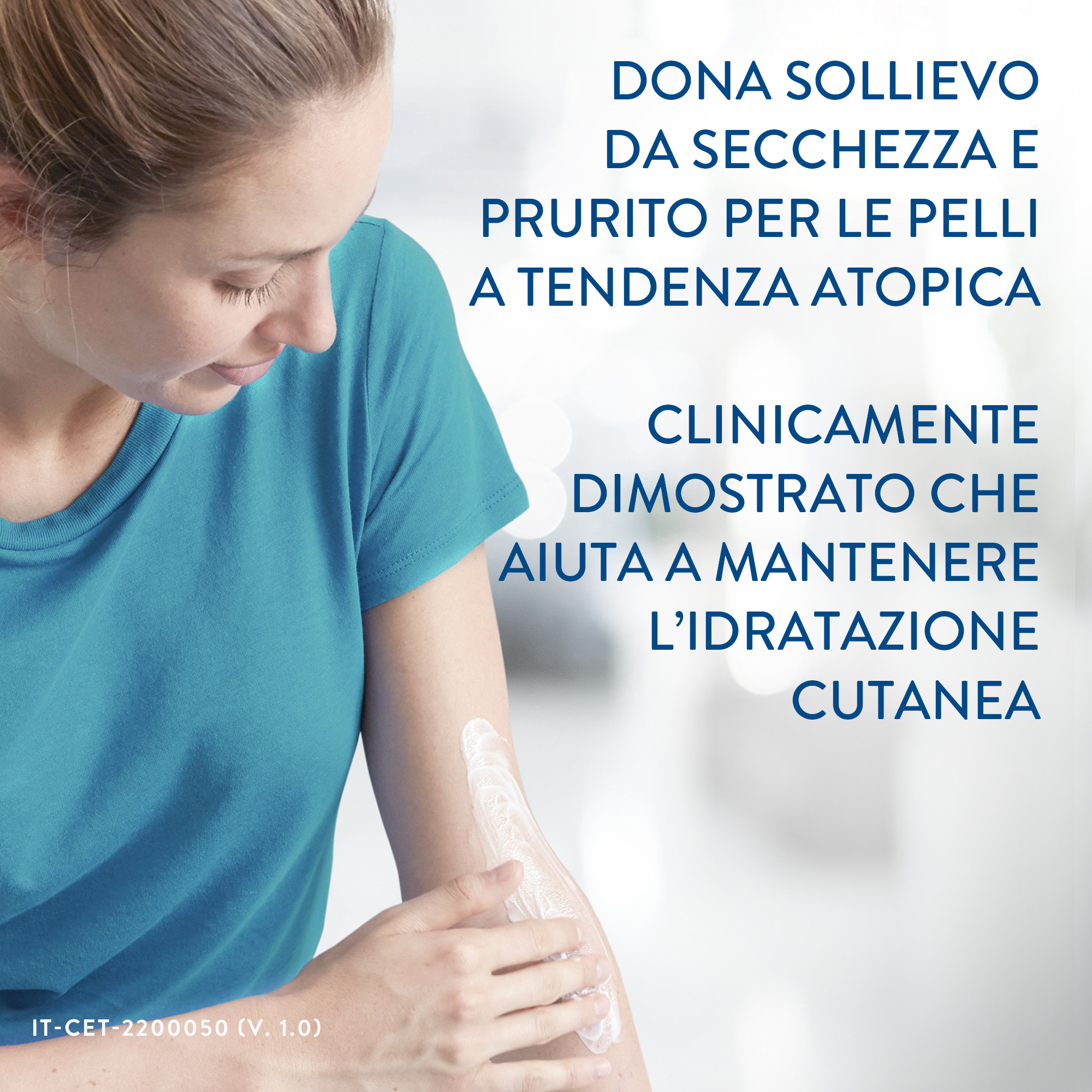 Cetaphil PRO Itch Control, Crema Corpo Idratante per Pelle Secca, a Tendenza Atopica e Predisposta al Prurito, Effetto Lenitivo, Formato 295 ml