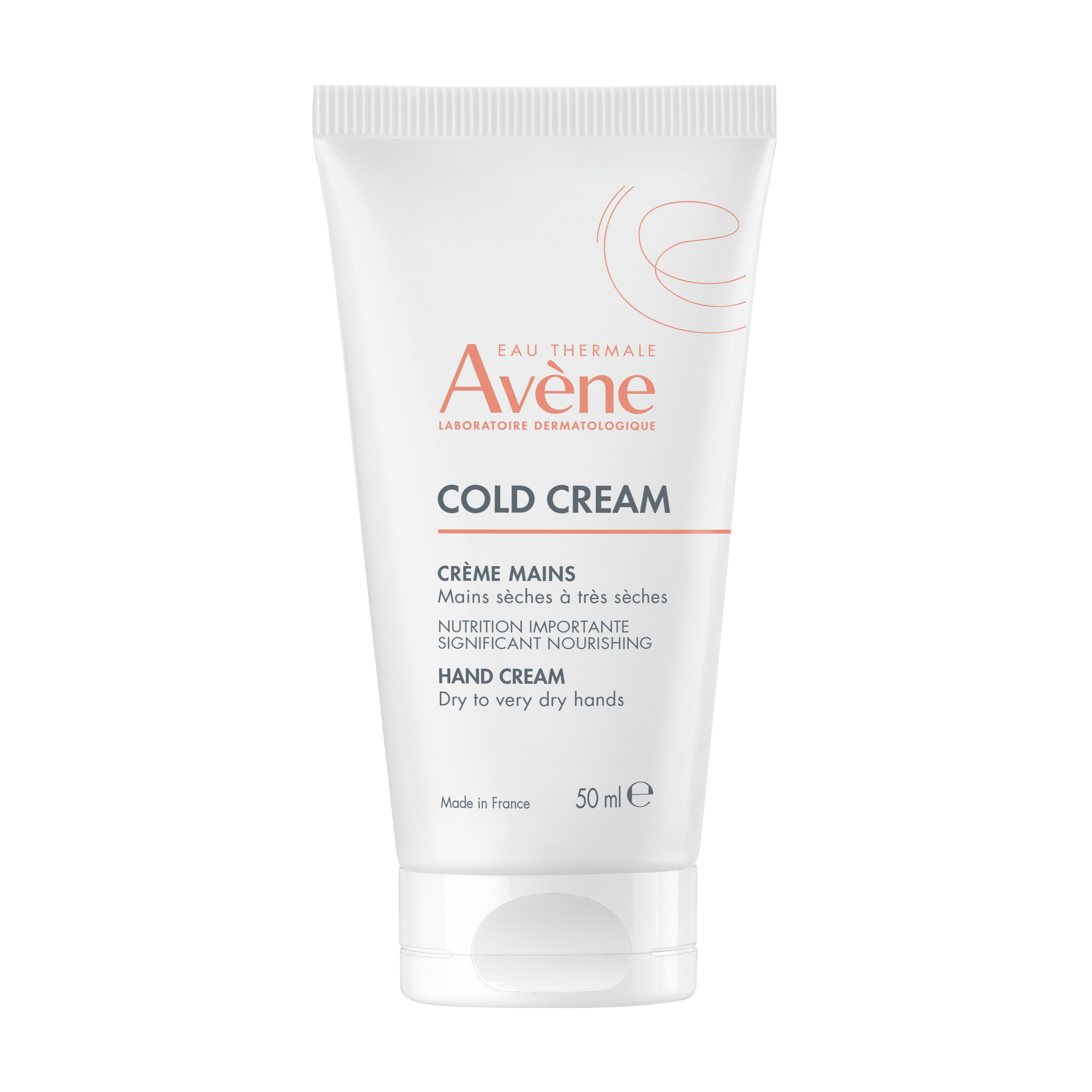 Eau Thermale Avène Cold Cream Crema Idratante Mani, Idrata e protegge, Pelle sensibile molto secca anche in condizioni di freddo, 50ml 
