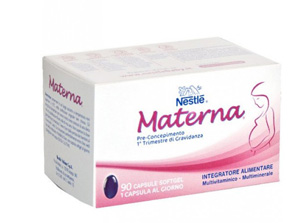 Nestlé Materna Folic Integratore Multivitaminico Multiminerale 30 Capsule Softgel