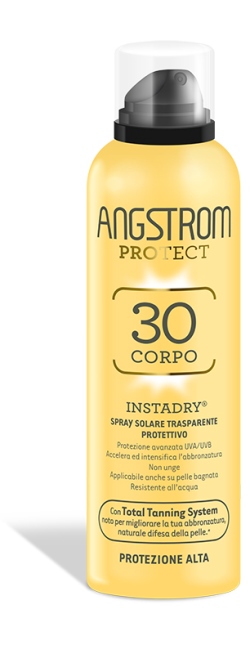 Angstrom Spray Solare Trasparente Corpo SPF 30 Protettivo 150 ml
