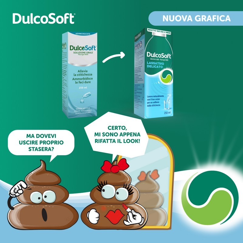 Dulcosoft Dispositivo Medico, Soluzione Orale Liquida, Flacone da 250 ml Lassativo, Stitichezza, Sollievo, Senza Glutine, Senza Zucchero, Adulti, Bambini 